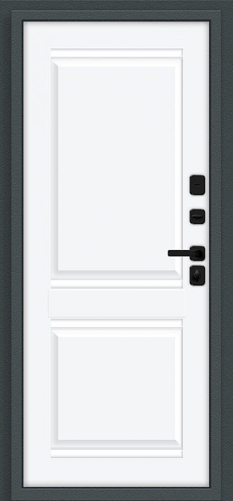 Товар Дверь Thermo Некст МФ/SBlack Старк антрацит/White Silk BR6218
