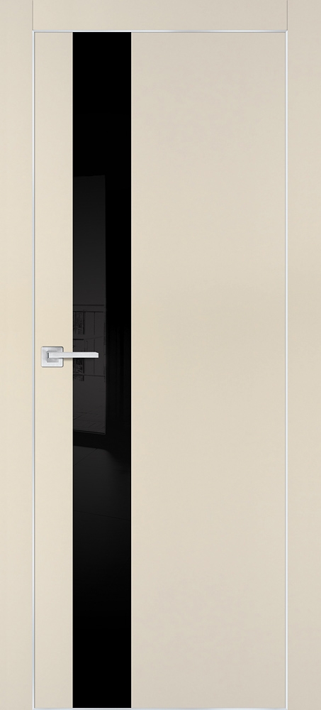 Межкомнатная дверь PX-10  AL кромка с 4-х ст. Бежевый матовый