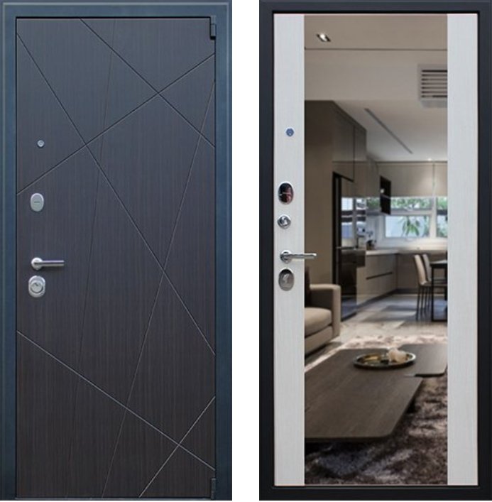 Дверь Вектор с зеркалом DIS002726