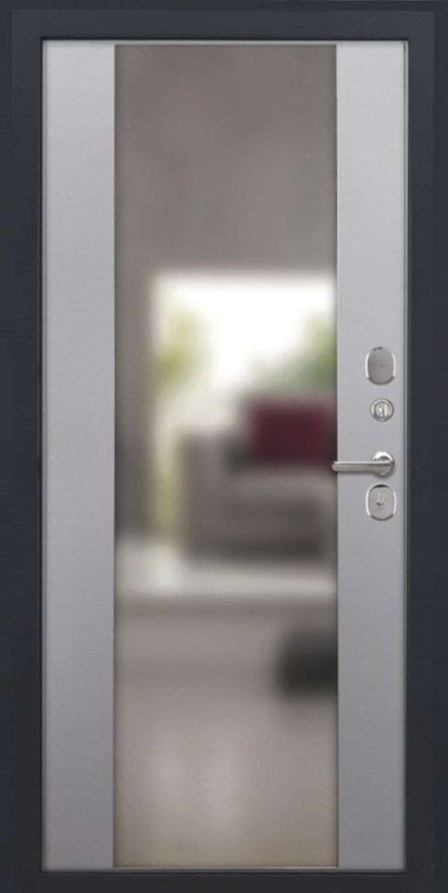 Товар Дверь ДвериПРО Модель L-47 Алиса (16мм, ПВХ софт грей, зеркало) DPRO195333