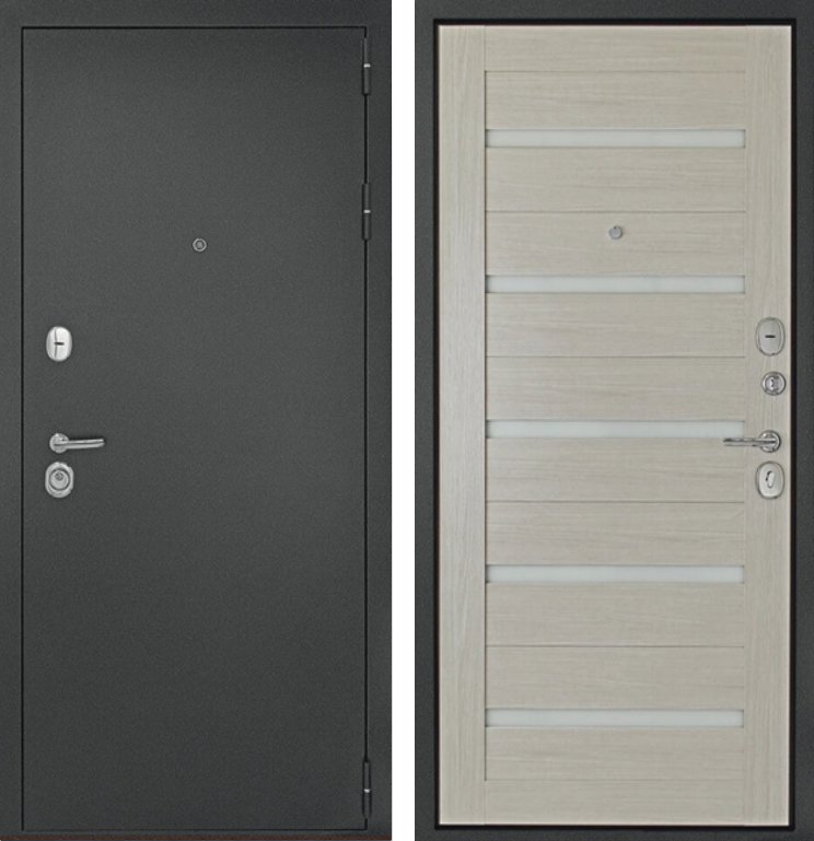 Дверь Рубикон Царга Серебро Лиственница беленая DIS007087