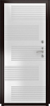 Дверь ДвериПРО L-3b ФЛ-185 (10мм, ПВХ ясень белый) DPRO195575 фото