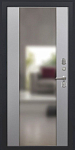 Дверь ДвериПРО Модель Л-48 Алиса (16мм, ПВХ Софт грей, зеркало) DPRO227546 фото